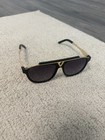 Louis Vuitton Z0936e Men s Aviator Sunglasses Black Gradient Mirrored Lens