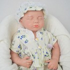 19 29  Cute Boy Reborn Baby Doll Full Body Silicone Real Touch Newborn Doll