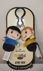 Hallmark Itty Bittys Clippys - Mr  Spock   Captain Kirk  star Trek  2  Plush