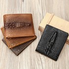 Men s Rfid Blocking Leather Wallet Embossed Pattern Large Capacity Bifold