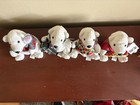 Coca-cola Polar Bear Bean Bag Plush Set Of 4 Vintage 1997-98