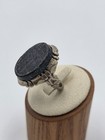 Antique Persian  Iraqi Abbas Abad Talisman Ring Engraved Islamic Arabic Silver