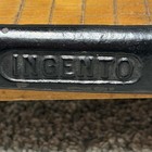 Vintage Ingento 6    Guillotine Paper Cutter Wood Base Metal Blade
