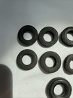 Vintage 1  Black Rubber Toy  Wheel Tire Replacement Part  Set Of 8   1