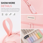 Big Capacity Large Pencil Case Canvas Pen Pouch Bag With 2 Compartments For Girl