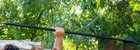 Premium Black Ox-tongue Partisan Spear - High-quality Medieval Carbon Steel Pole