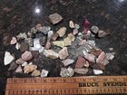 Black Hills S Dakota Souvenir Glass Jar Bottle W  Label  Assorted Rocks Vintage