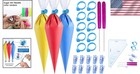 122pieces Tipless Piping Bags - 100pcs Disposable Piping Pastry Bag For Royal   