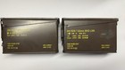 2-pack British Military Ammo Cans Brown 7 62mm In Vgc
