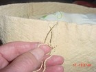 Vintage South Pacific Bark Tapa Cloth Skirt With Drawstring