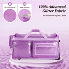 Dance Bag With Garment Rack 28 glitter Purple Dance Costumes Rolling Bags
