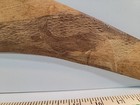 Vtg Aboriginal Boomerang Handcrafted Hand Carved Dingo  Emu Wooden