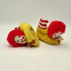 Vtg 1977 Mcdonald Land Ronald Mcdonald Baby Slippers   Shoes Size 2