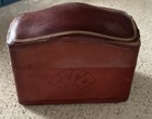 Vintage High Quality Italian Calf Leather Playing Card Case  1960   s 