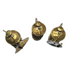 Lot Of 3 Vintage Auto-lite Carbide Miners Brass Lamps Chicago - Repair   Parts
