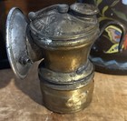 Autolite Universal Lamp Co Springfield  il Brass Coal Miner   s Carbide Lamp Nice