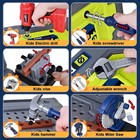 Kids Tool Bench With Realistic Electric Drill  132 Pcs Toddler Tool Set  Birt   