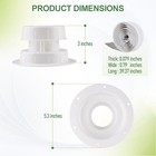 Janhemei Rv Vent Covers For Roof  2 Pack White Roof With 
