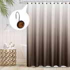 Brown Diamond Crystal Bling Shower Curtain Hooks Rings For Bathroom 12pcs