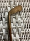 Antique Hickory Wood Shaft The Spalding Gunmetal brass Diamondback Putter Golf C