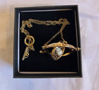 New Harry Potter Time Turner Necklace Hermione Hourglass Pendant In Gift Box