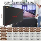 30-65 Inch Outdoor Tv Cover Fitted Waterproof Weatherproof Television Protector
