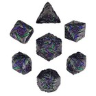          Cosmic Energy Purple green   Metal Dnd Dice Set   Dungeons  dragons Rpg