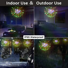 Hanging Firework Led Fairy String Light 8modes Remote Christmas Party Xmas Decor