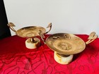 Antique French Elegant Gilt Bronze Centerpiece Tazzas F  Barbedienne 19th C