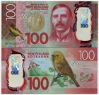 2016-2018 New Zealand 100 Dollars Polymer P 195 New Unc Banknote