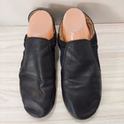 Split Sole Black Jazz Dance Shoes Size 9-10 Elastic Theatrical