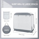 Portable Baby Crib Net Safety Mesh Tent pop Up Infant Mosquito Net  See Through 