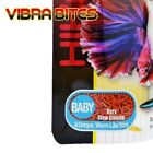 2 X Hikari Baby Vibra Bites Fish Food Sinking Worm Like Color Enhancing 37g