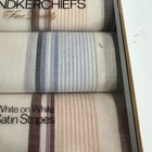 Vintage 8 Men s Handkerchiefs 50 50 Cotton Made In Usa Nos Sealed Stripes