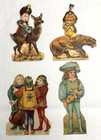 Lion Coffee Die Cut Trade Cards - Lot Of 4 - Indian Panther   More