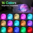 Moon Lamp Night Light Galaxy Lamp 5 9 Inch 16 Colors Led  Wood Stand  Remote