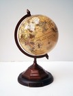 Cream World Globe Map Vintage Home Decor Earth Altas Table Top And Gift For Kids