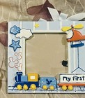 Disney Blue Mickey Head Train My First Prints Baby Hand Foot Photo Frame New