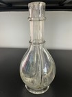 Vintage France Four 4 Chamber Divided Clear Glass Liquor Decanter Bottle Whisky