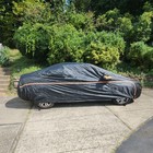 Black Full Car Cover Waterproof Outdoor Dust Sun Uv Protection For Sedan Coupe