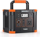 Grecell 300w Portable Power Station 288wh Solar Generator Backup Battery used 