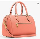 New Authentic Coach Rowan Crossgrain Leather Satchel Shoulder Crossbody Coral