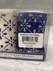 Blue   White Thirstystone Salt   Pepper Shaker Set 3 5 X 2    Stoneware Msrp  20