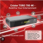 Satellite Receiver Cristor Toro 700 4k Forever 24 Months New And 3 Months Vip