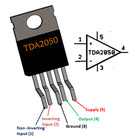 Tda2050 Tda2050a 32w St Zip-5 Versatile Audio Amplifier Ic Car Diy    Us Ship