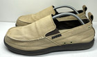 Crocs Walu Canvas Slip-on Comfort Loafers Tan Brown Men s Size 10 Outdoor Water