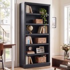 75 2  Large Tall 6-tier Bookcase Adjustable Wide Book Bookshelf Storage Shelvin