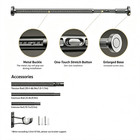 39-157 Inch Heavy Duty Tension Curtain Rod - No Drilling  Adjustable   Rustproof
