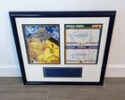 Ny Yankees Signed 1996 World Series Program Collage Custom Framed