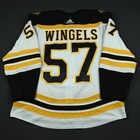 2017-18 Tommy Wingels Boston Bruins Game Used Worn Nhl Hockey Jersey Meigray